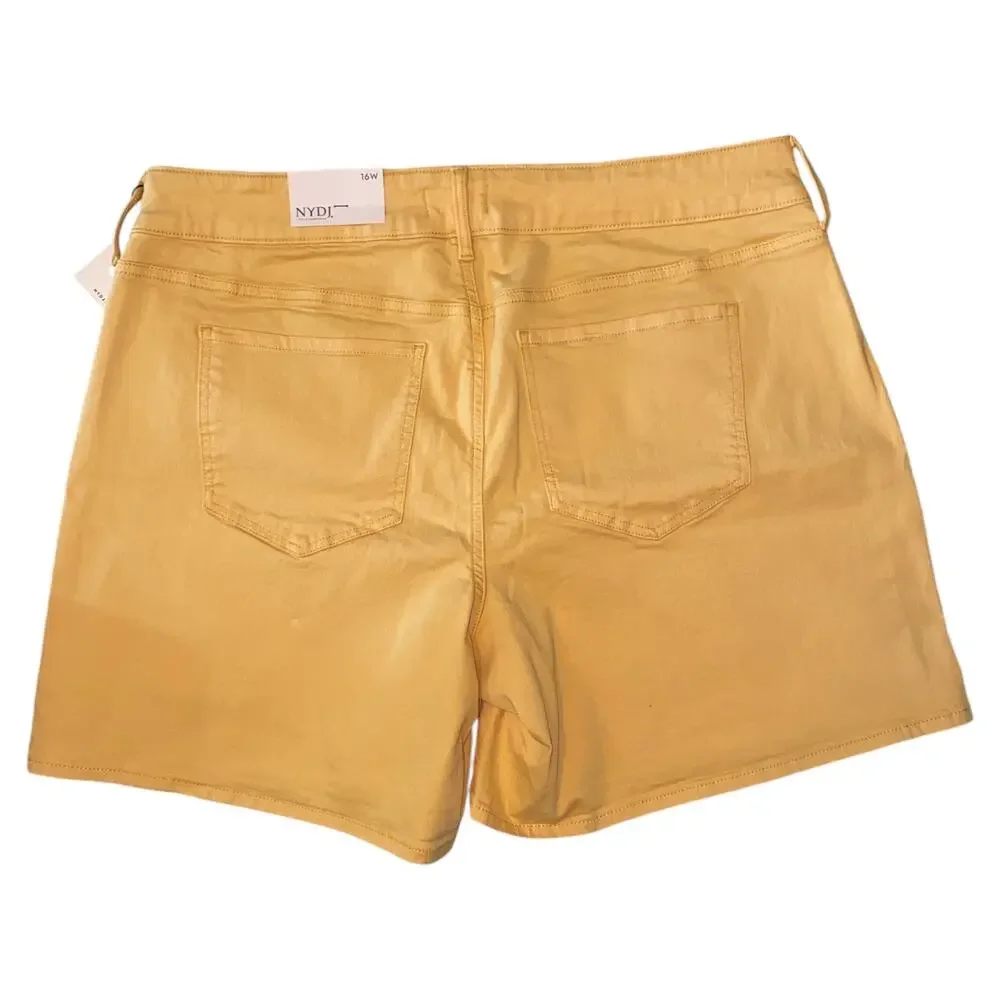 NWT NYDJ Roxanne Short Lift X Tuck Technology Orange Size 16W - Picture 2 of 9